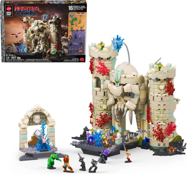 Mattel Brick Shop Masters Of The Universe Battle Of Castle Grayskull