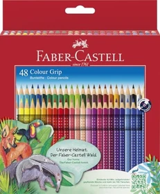 Faber-Castell Colour Grip Buntstift sortiert, Kartonetui, 48er-Set