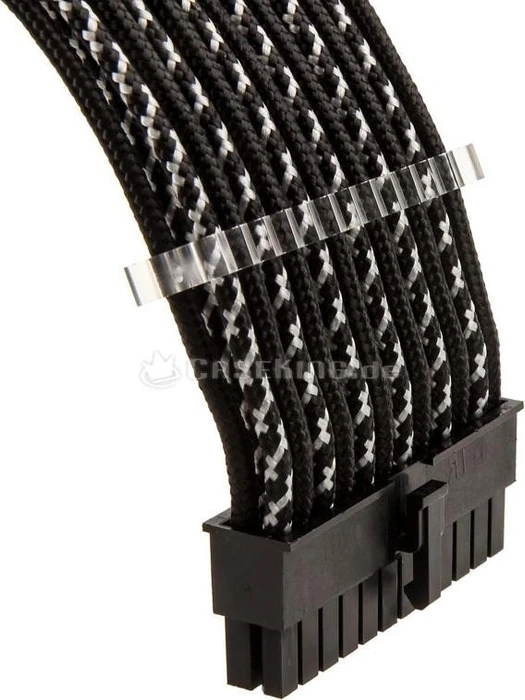 Phanteks Verlängerungskabel Kit für Netzteile, X-Muster schwarz/silber, 500mm
