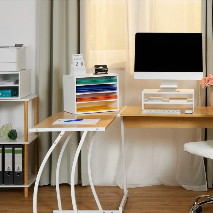 Relaxdays Monitorständer mit Fach