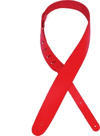 D'Addario Basic Leather Guitar Strap Red