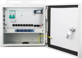 LevelOne OSW-1000 Industrial Wallmount Gigabit Switch, 8x RJ-45, 2x SFP, 115W PoE+ (OSW-1031)