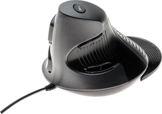 Dacomex V200U Vertical Mouse, schwarz, USB