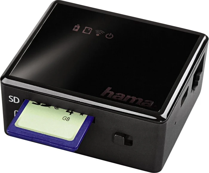 Hama Wi-Fi Single-Slot-Cardreader, 2.4GHz WLAN, USB 2.0 Mini-B [Buchse]