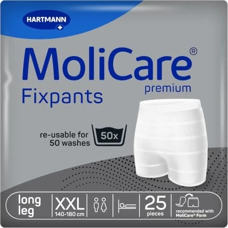Hartmann MoliCare Premium Fixpants long leg Fixierhose Größe XXL, 25 Stück