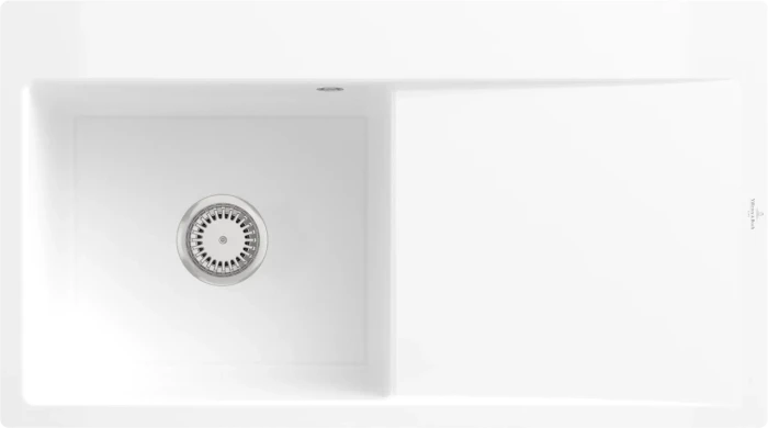 Villeroy & Boch Subway Style 50 flat Einbau Becken links snow white