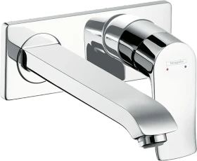 Hansgrohe Metris Einhebel-Waschtischmischer Unterputz für Wandmontage mit Auslauf 22.5cm chrom