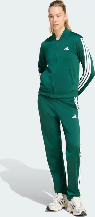 adidas Essentials 3-Streifen Trainingsanzug collegiate green (Damen)