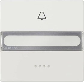 Siemens DELTA style Wippe mit Schild und Fenster, titanweiß