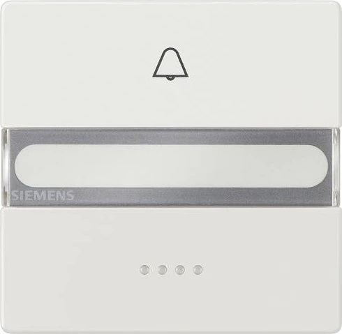 Siemens DELTA style Wippe mit Schild und Fenster, titanweiß