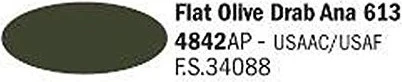 Italeri Acrylic Paint olive drab ana 613 USAAC / USAF, 20ml