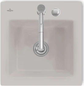 Villeroy & Boch Subway 50 S Einbau Becken mittig mit Ablauffernbedienung steam