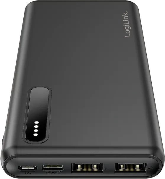 LogiLink Powerbank 8000mAh 2x USB-A schwarz