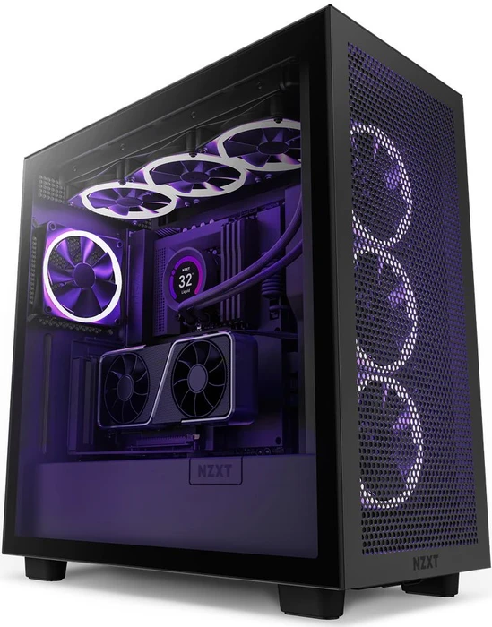 NZXT Vertical GPU Mounting Kit Riser Card, inkl. PCI-Slot Blende für H7, gewinkelt, PCIe 4.0, 175mm, schwarz