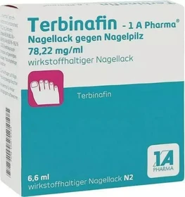 1A Pharma Terbinafin 78.22mg/ml wirkstoffhaltiger Nagellack, 6.6ml