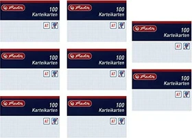 Herlitz Karteikarten, A5, liniert, weiß, 800 Blatt