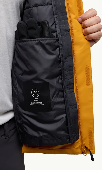 Jack Wolfskin Jasper 3in1 Funktionsjacke safflower (Herren)