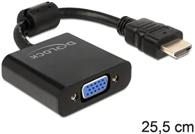 DeLOCK HDMI/VGA Adapter schwarz (65512)