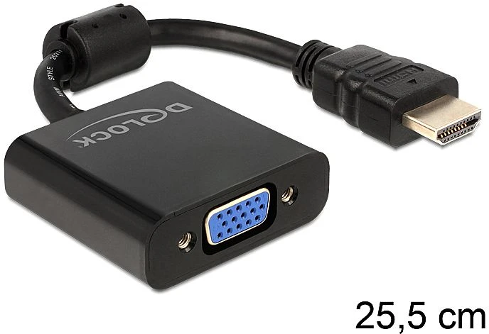DeLOCK HDMI/VGA Adapter schwarz