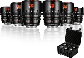 7artisans Hope 10/16/25/35/50/85mm T2.1 S35 Cine 6 Lens Set Schwarz für Sony E