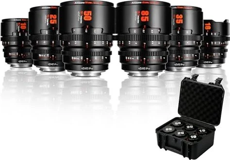 7artisans Hope 10/16/25/35/50/85mm T2.1 S35 Cine 6 Lens Set Schwarz für Sony E