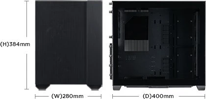 Lian Li O11 Air Mini, weiß, Glasfenster