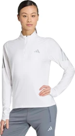 adidas Adi365 Iconic Running Half Zip Laufshirt langarm white/reflective silver (Damen)