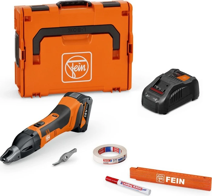 Fein ABSS 18 1.6 E AS Set Akku-Knabber inkl. L-Boxx + Akku 5.0Ah + Zubehör
