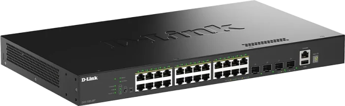 D-Link DGS-1530 Rackmount Gigabit Smart Switch, 24x RJ-45, 4x SFP+, 370W PoE+