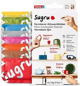 tesa Sugru Klebeknete mehrfarbig, 8 Stück