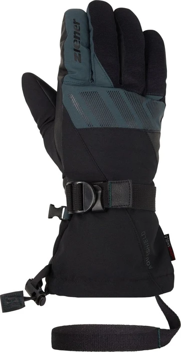 Ziener Ghalion AS Skihandschuhe black/dark jungle (Herren)