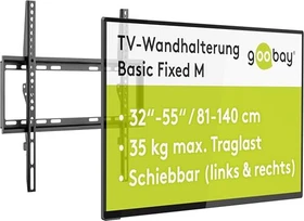Wentronic Goobay TV-Wandhalterung Basic fixed M