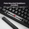 HP HyperX Origins 2 Pro 65, transparent/schwarz, LEDs RGB, HyperX RED, USB, US Vorschaubild