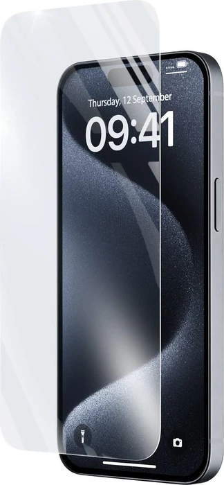 Cellularline Impact Glass für Apple iPhone 15/15 Pro