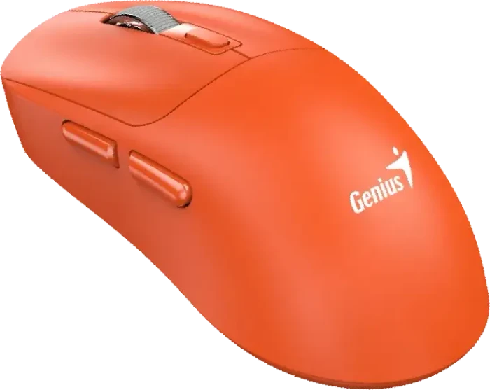 Genius NX-8260S BT Wireless Fast-Charging Rechargeable Silent Mouse, orange, USB/Bluetooth