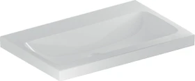 Geberit iCon Light Aufsatzwaschtisch 75cm, ohne Hahnloch, ohne Überlauf, weiß