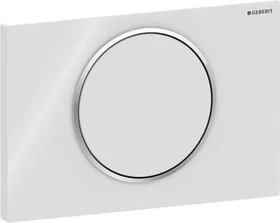 Geberit Sigma10 Betätigungsplatte weiß/glanzverchromt/weiß