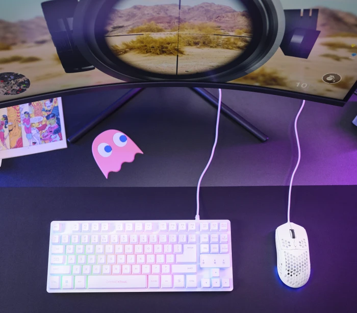 Trust Gaming GXT 928W Helox, weiß, USB