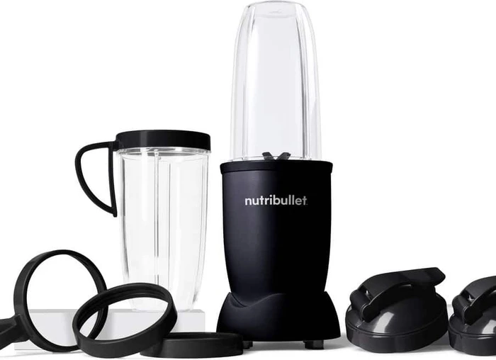 NutriBullet NB910MAB Pro Mineral Smoothie Maker mattschwarz, 7-tlg.