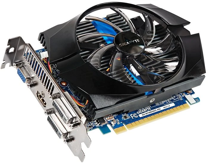GIGABYTE GeForce GT 740 OC, 4GB GDDR5, VGA, 2x DVI, HDMI