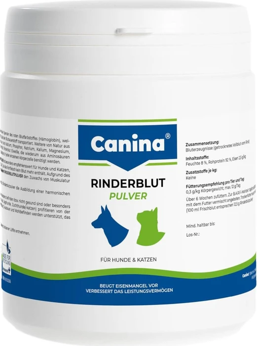Canina Rinderblutpulver für Hunde & Katzen, 500g