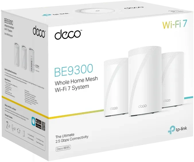 TP-Link Deco BE65, Wi-Fi 7, BE9400, 3er-Pack (Deco BE65 (3-Pack))
