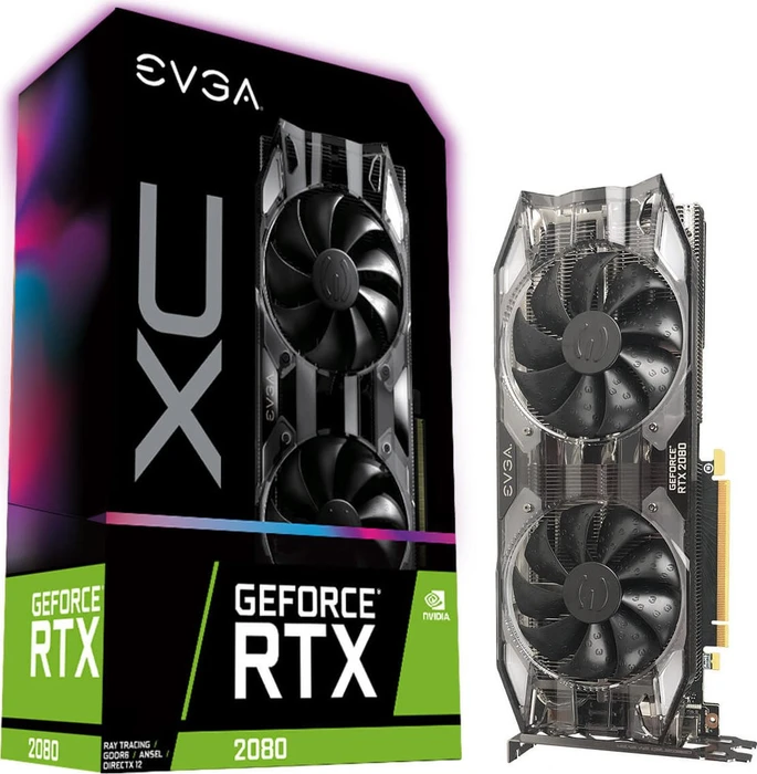 EVGA GeForce RTX 2080 XC Black Edition Gaming, 8GB GDDR6, HDMI, USB-C, 3x DP