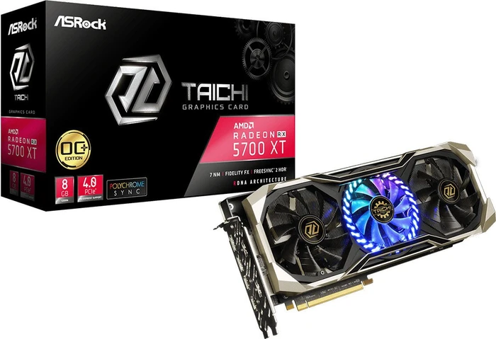ASRock Radeon RX 5700 XT Taichi X 8G OC+, RX5700XT TCX 8GP, 8GB GDDR6, 2x HDMI, 4x DP