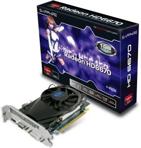 Sapphire Radeon HD 6670, 1GB GDDR5, VGA, DVI, HDMI, lite retail