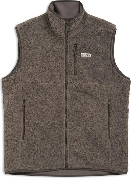 Bergans Lunnan Pile Fleece Funktionsweste rock taupe (Herren)