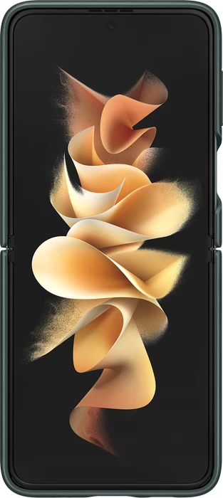 Samsung Leather Cover für Galaxy Z Flip 3 grün
