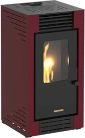 Blaze Poly Pellet-Kaminofen rot