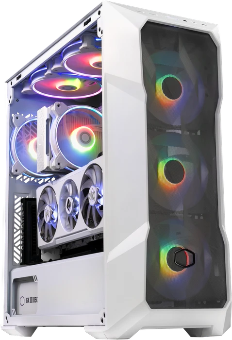 Cooler Master MasterBox TD500 Mesh V2, weiß, Glasfenster