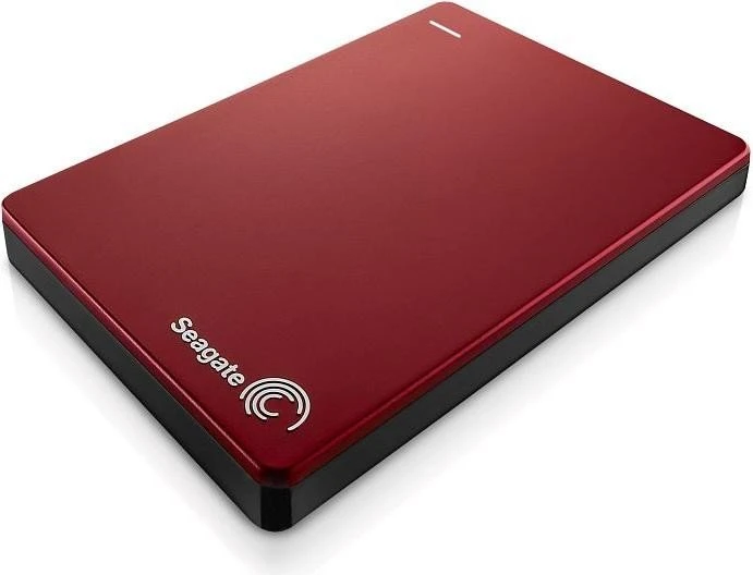 Seagate Backup Plus Slim Portable, rot, 2TB, USB 3.0 Micro-B